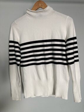 French Connection White Pullover Sweater